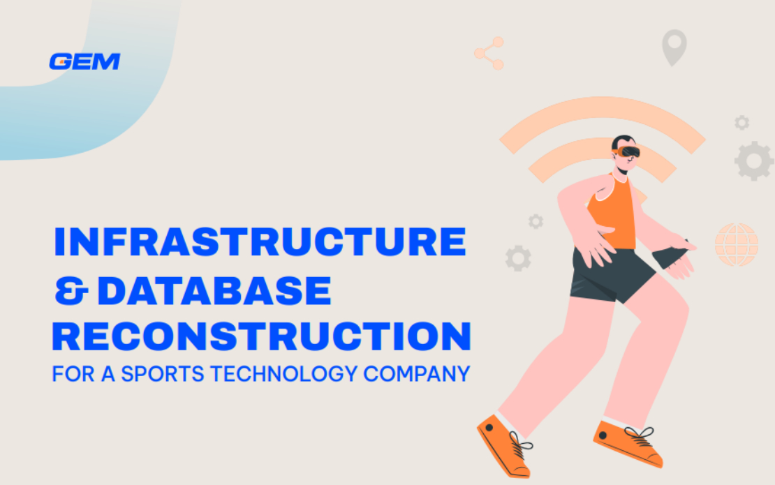 Infrastructure and database reconstruction for a sports technology company