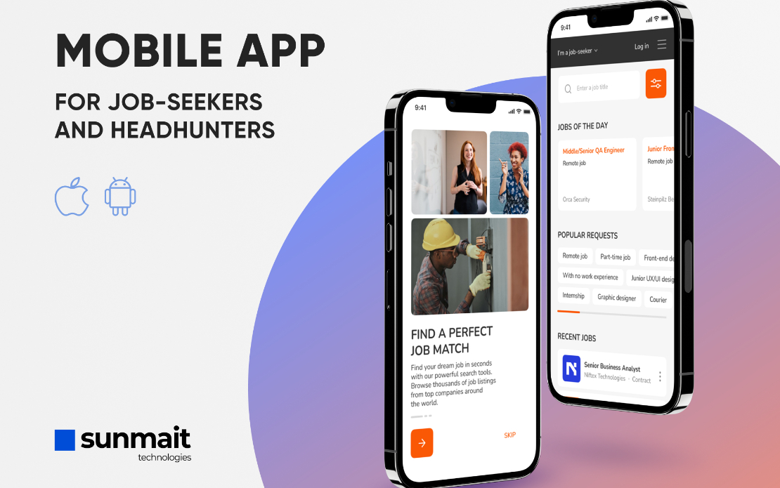 Mobile App for job-seekers and headhunters