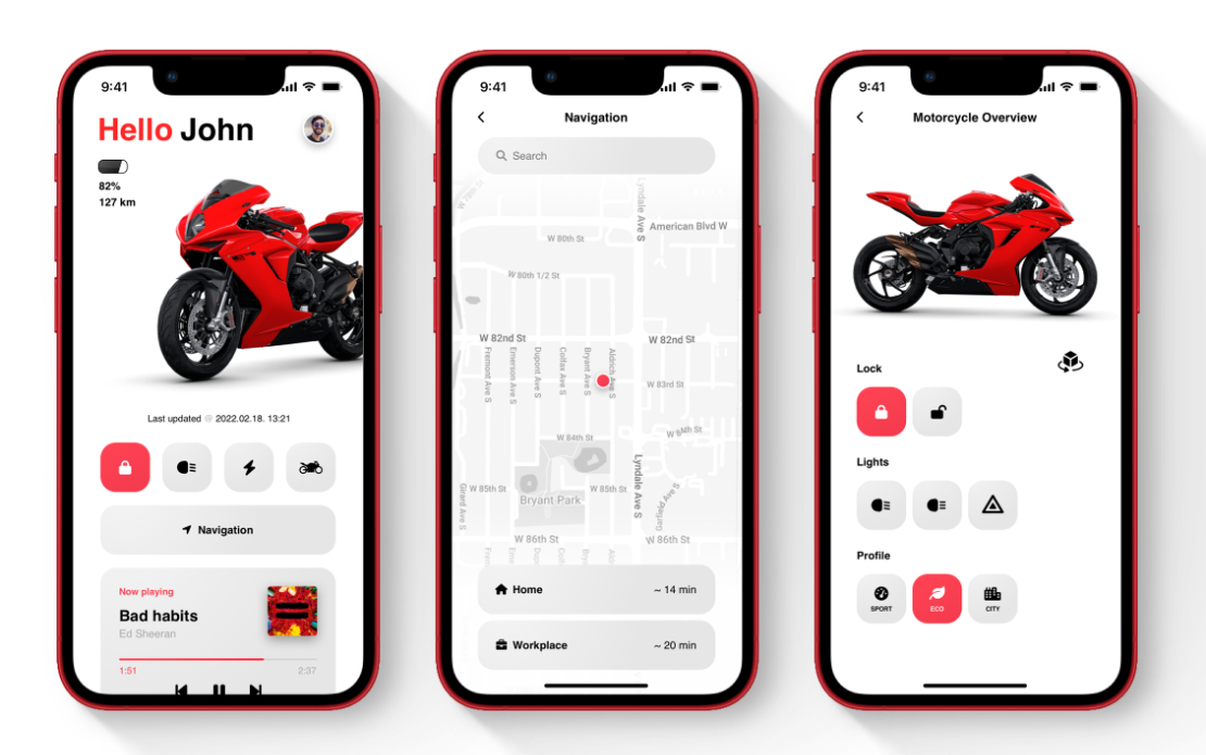 Electric Bike Control App with Integrations