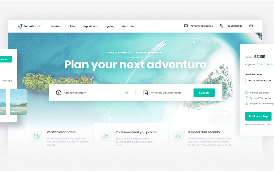 TRAVELDUCK: building a marketplace for boutique adventure trips and activities