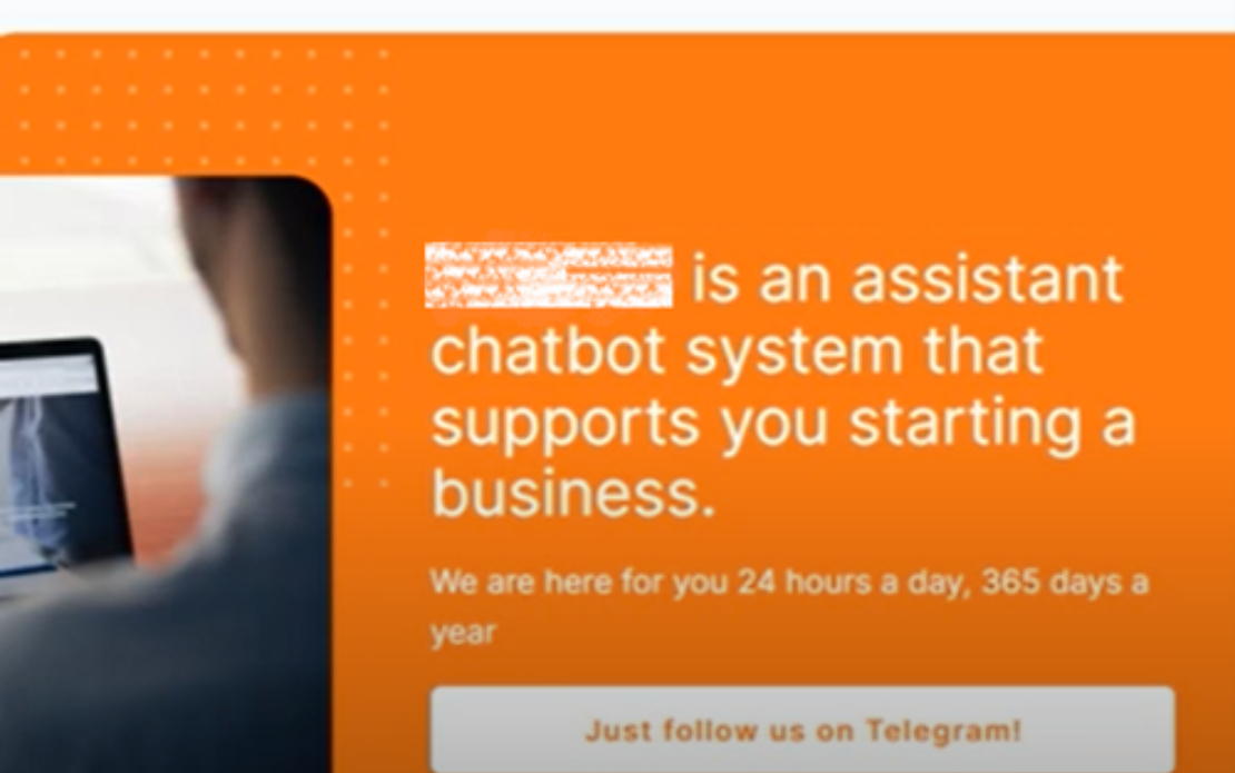 Web platform and a chat bot for entrepreneurs