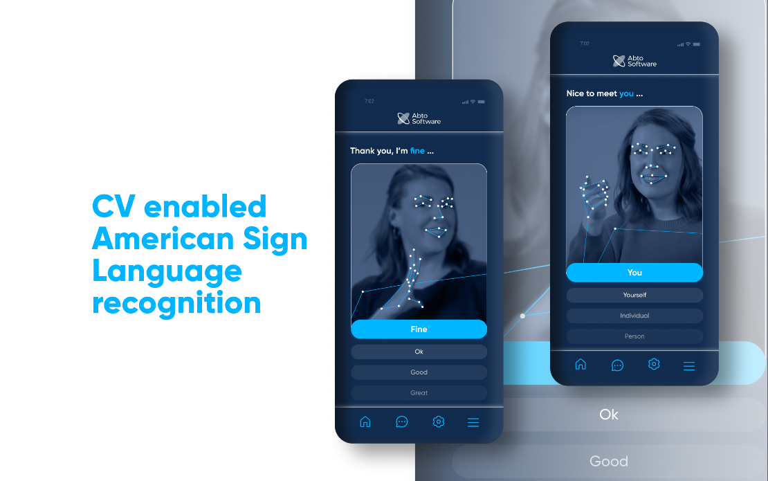  CV enabled American Sign Language recognition