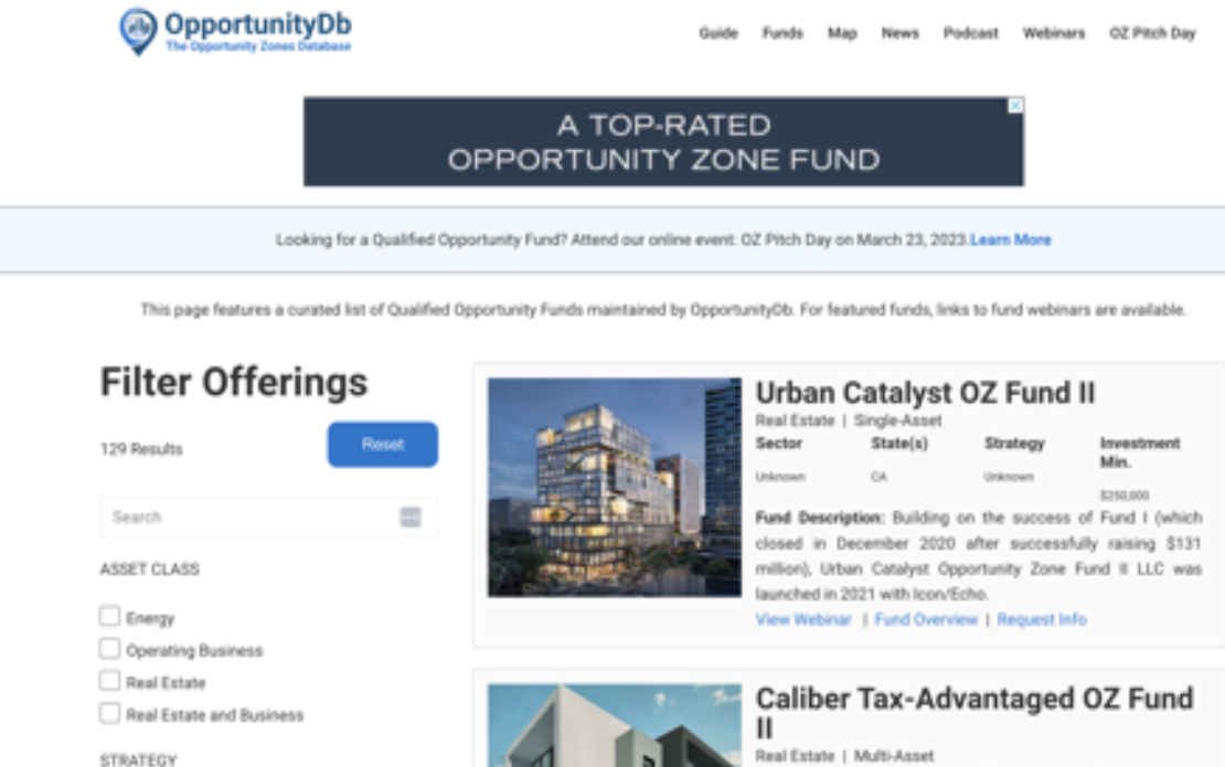  Investor Platform for OpportunityDB
