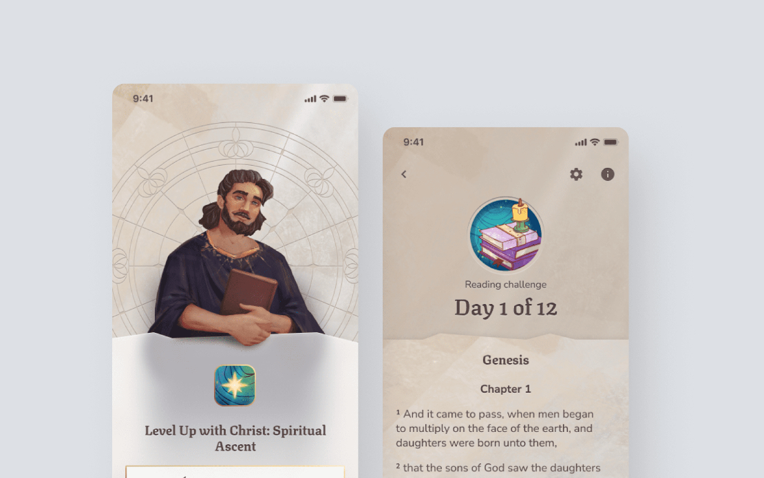 Level Up with Christ – an in-app spiritual journey companion