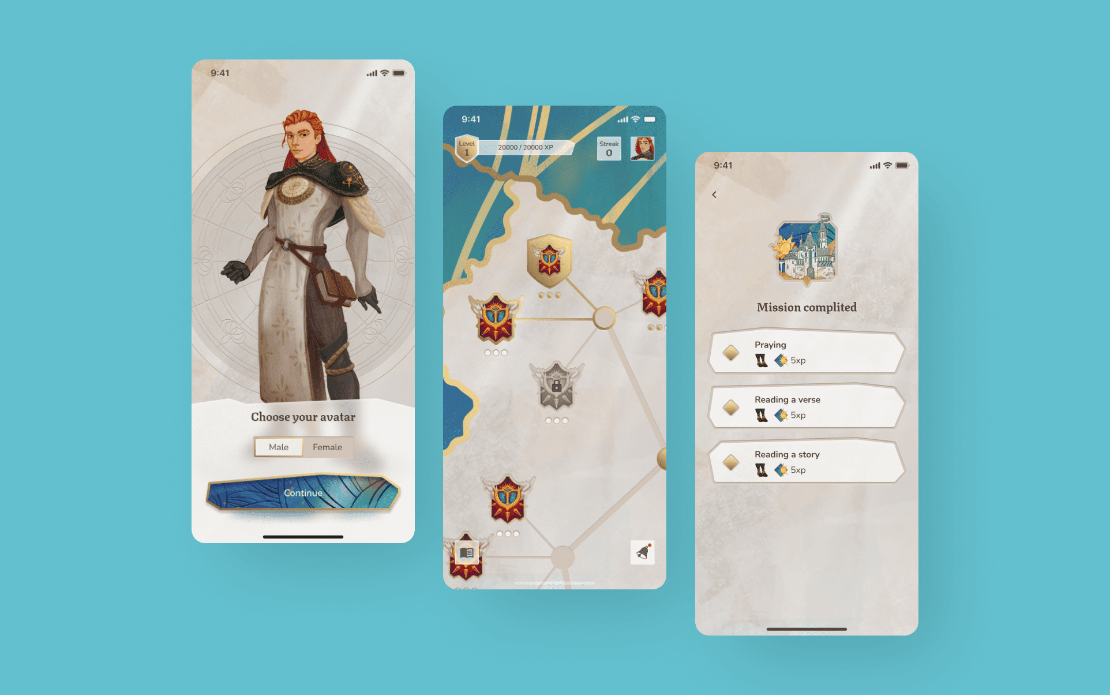 Level Up with Christ – an in-app spiritual journey companion