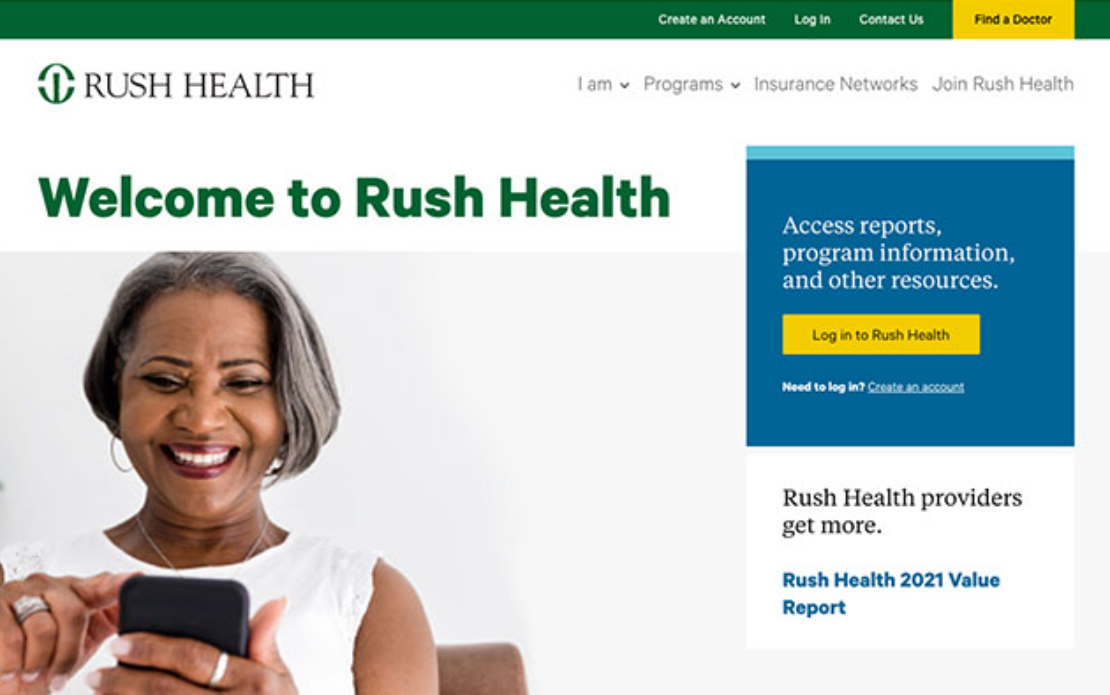 User-Centered Design: How Sandstorm Helped Rush Health Put Users First to Transform the Digital Experience