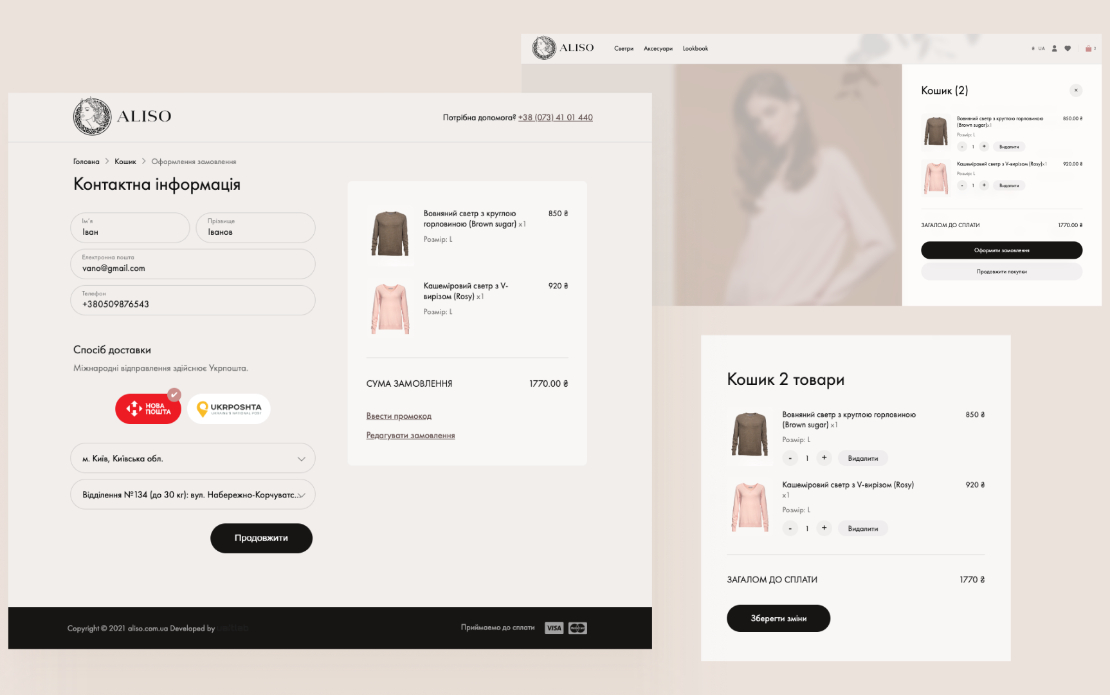Developing a Website for the Aliso Women's Clothing Brand
