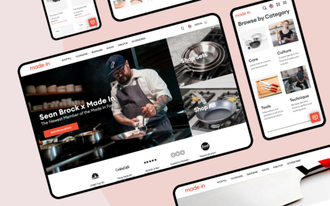Made in Cookware: Shopify Store Development and Design Project