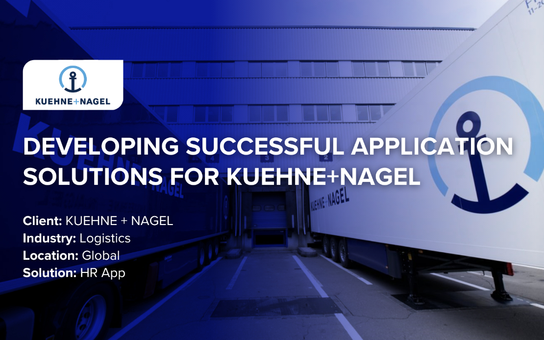 Developing application solutions for Kuehne+Nagel