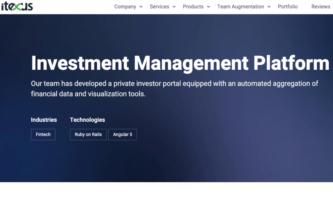 Investment Management Platform