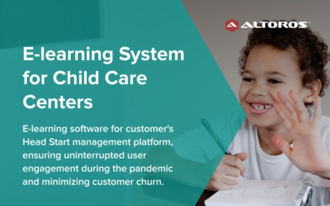 E-learning System for 1,600+ Child Care Centers
