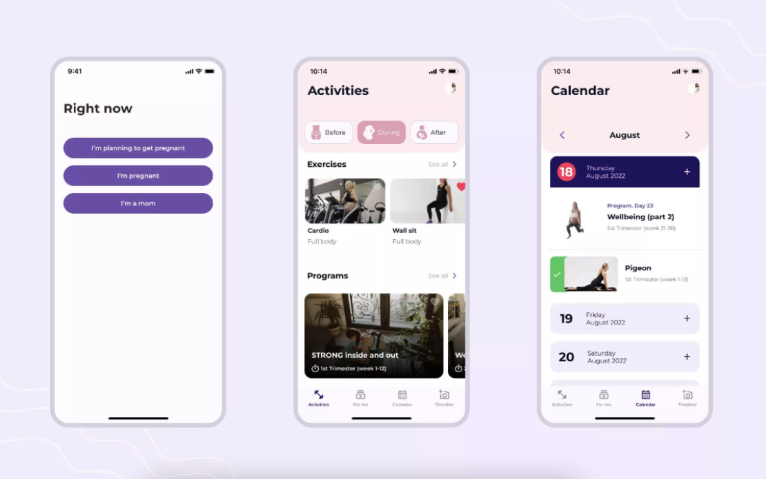 STRONGMom — a fitness app during pregnancy
