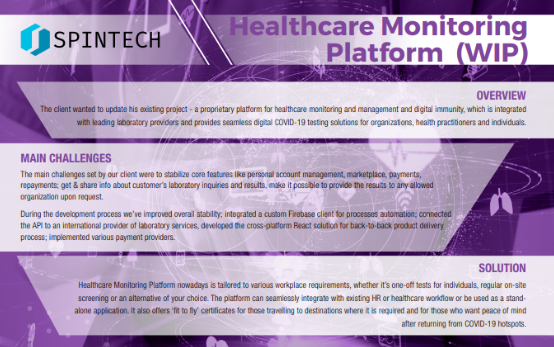 Healthcare Monitoring Platform