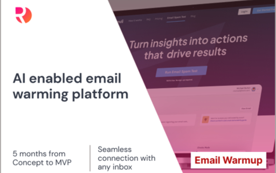 AI enabled email warming platform