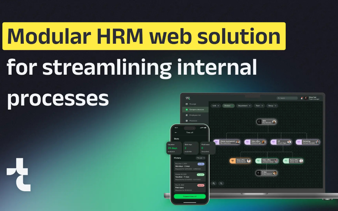 HRM Web Solution Streamlining Internal Processes for 1K+ Employees