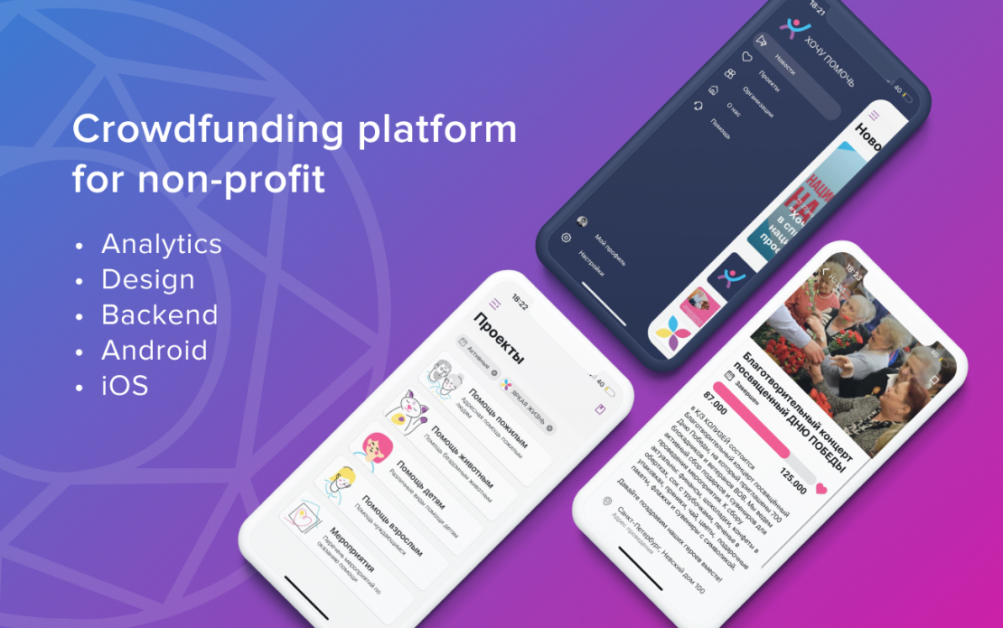 I want to help - Crowdfunding platform for non-profit