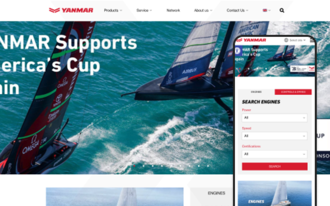 Web Development for engine manufacturer - Yanmar