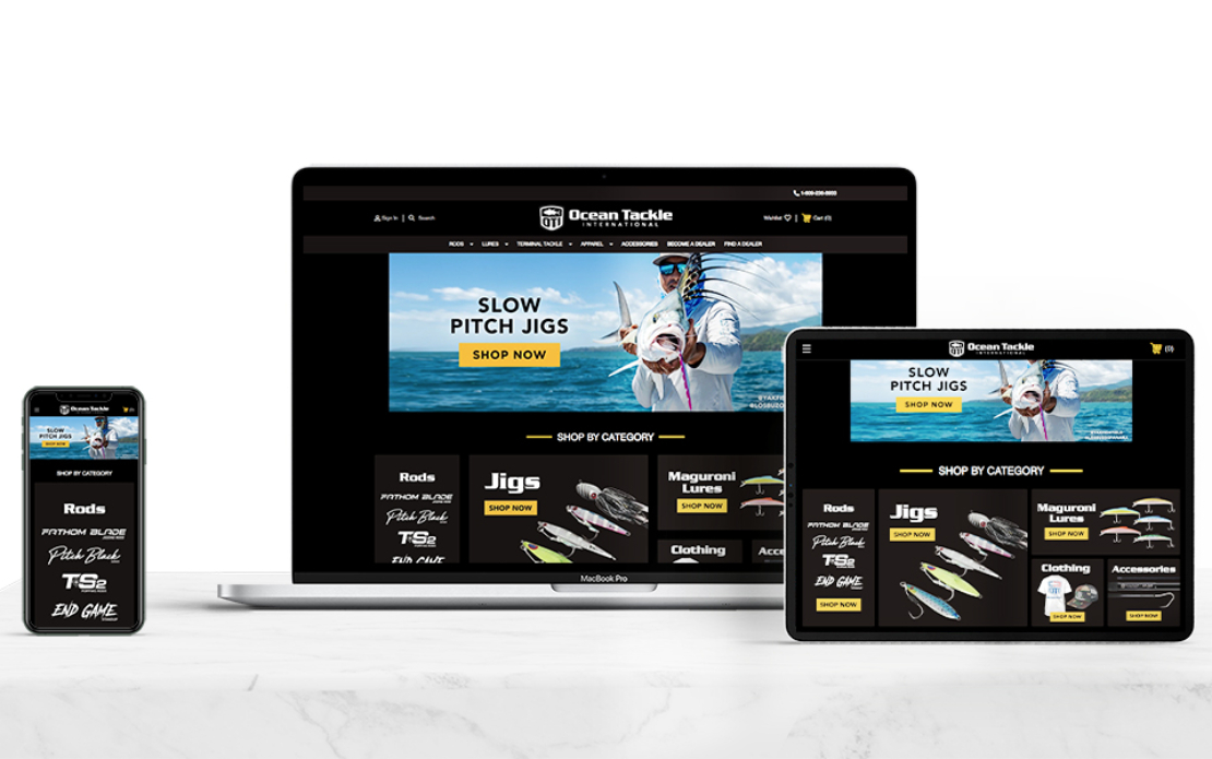 eCommerce Website Redesign for Ocean Tackle International