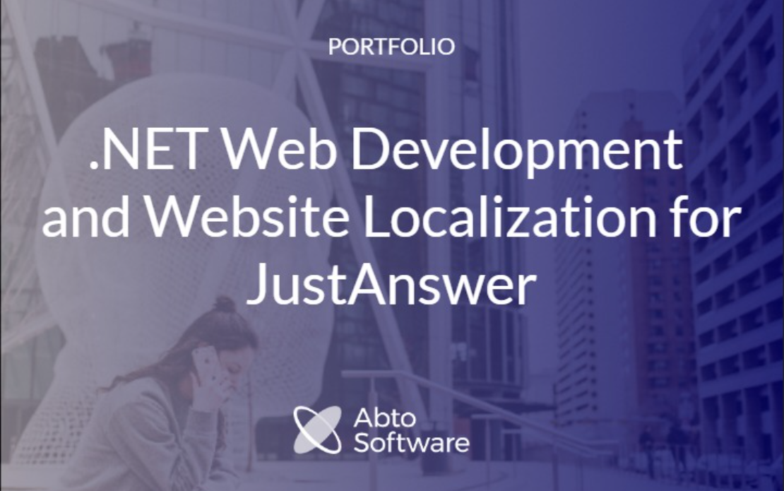 .NET Web Development and Website Localization for JustAnswer
