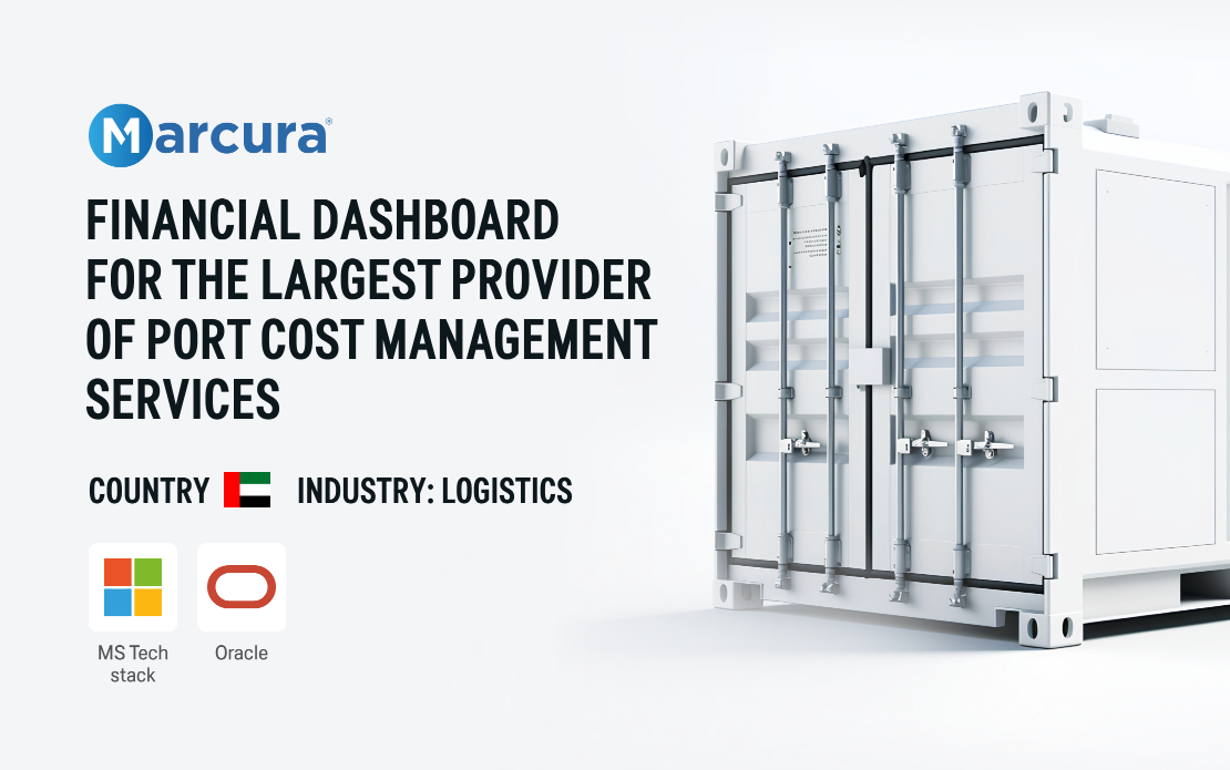 Financial Dashboard for Marcura FZE 