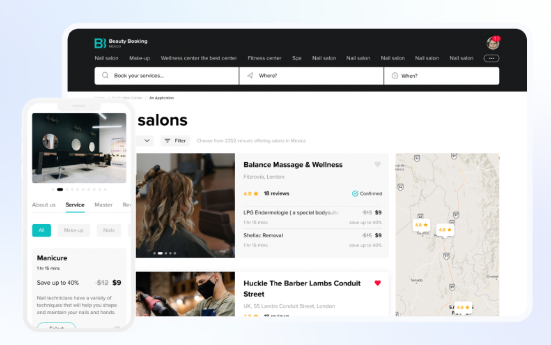 Beauty Booking - E-commerce marketplace