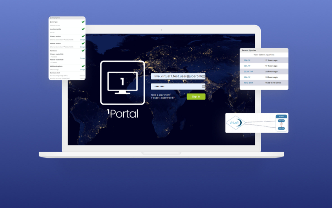 Virtual1: a web portal for wholesaling telecommunication services