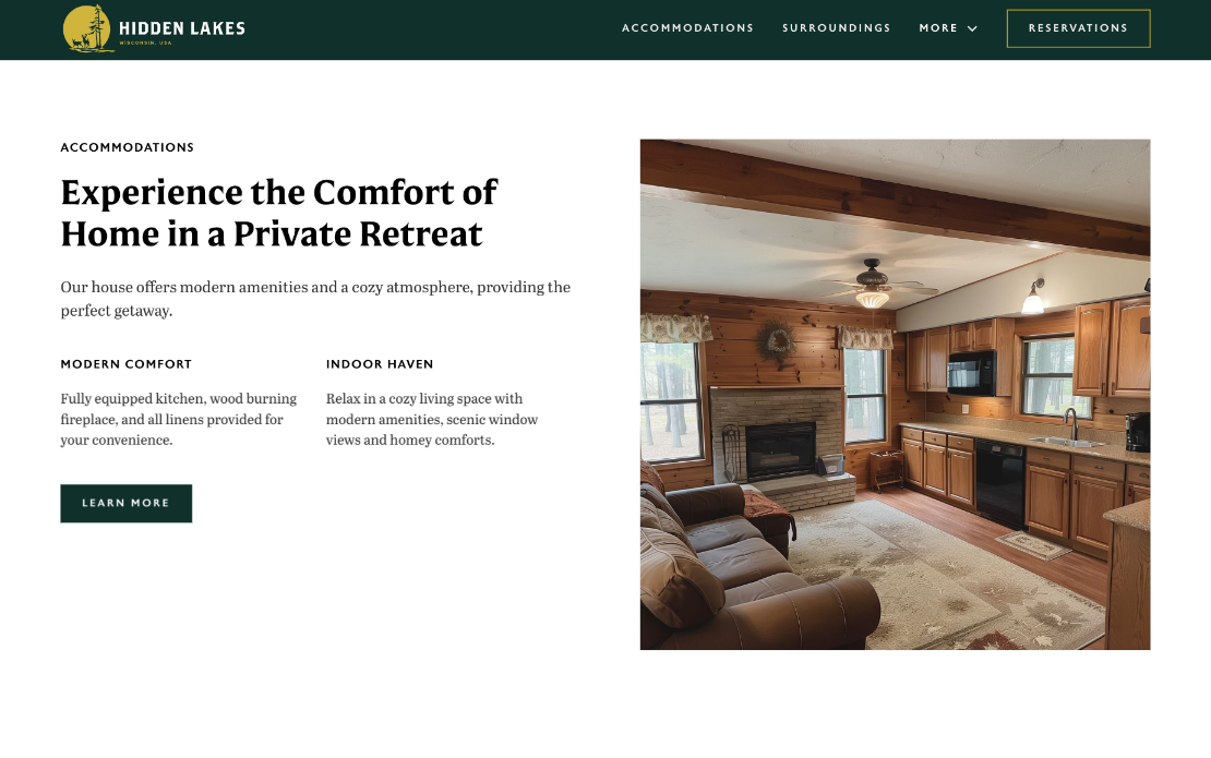 Hidden Lakes Website