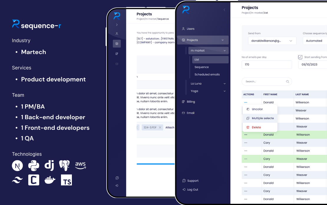 Sequence-r - Email Marketing Automation Platform