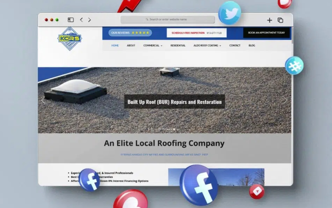 Web Development - Kansas City Roofing Services