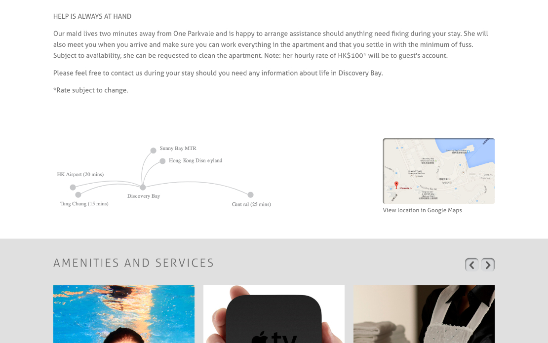 Short Stay Website