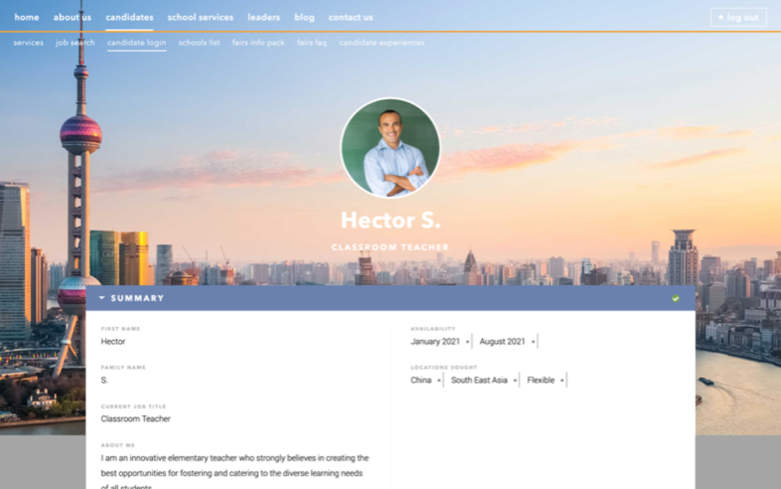 Explore CRS - Education Recruitment Platform