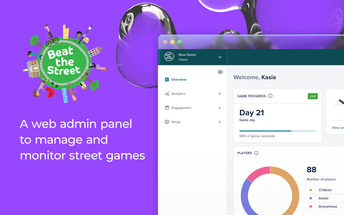 Beat the Street | A web admin panel to manage and monitor street games