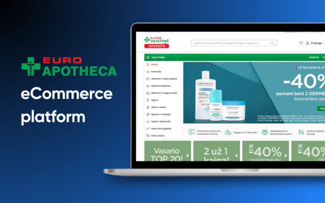 High-Performing eCommerce Platform for Eurovaistinė