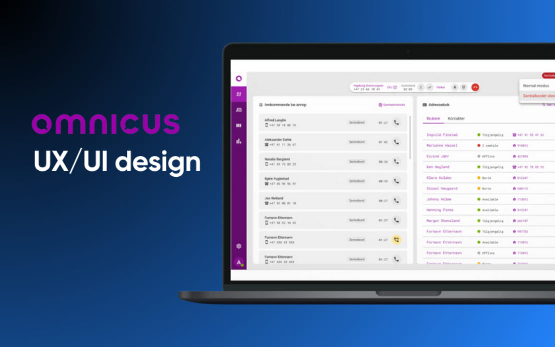User Experience Services for Omnicus