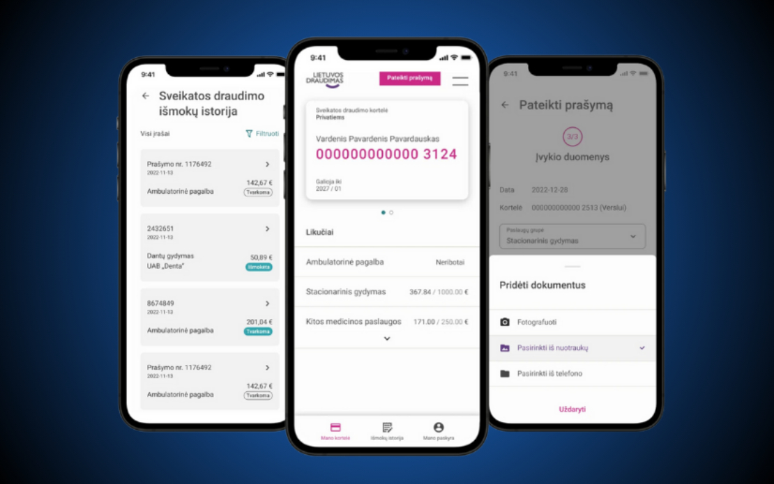Mobile App Development for Lietuvos Draudimas