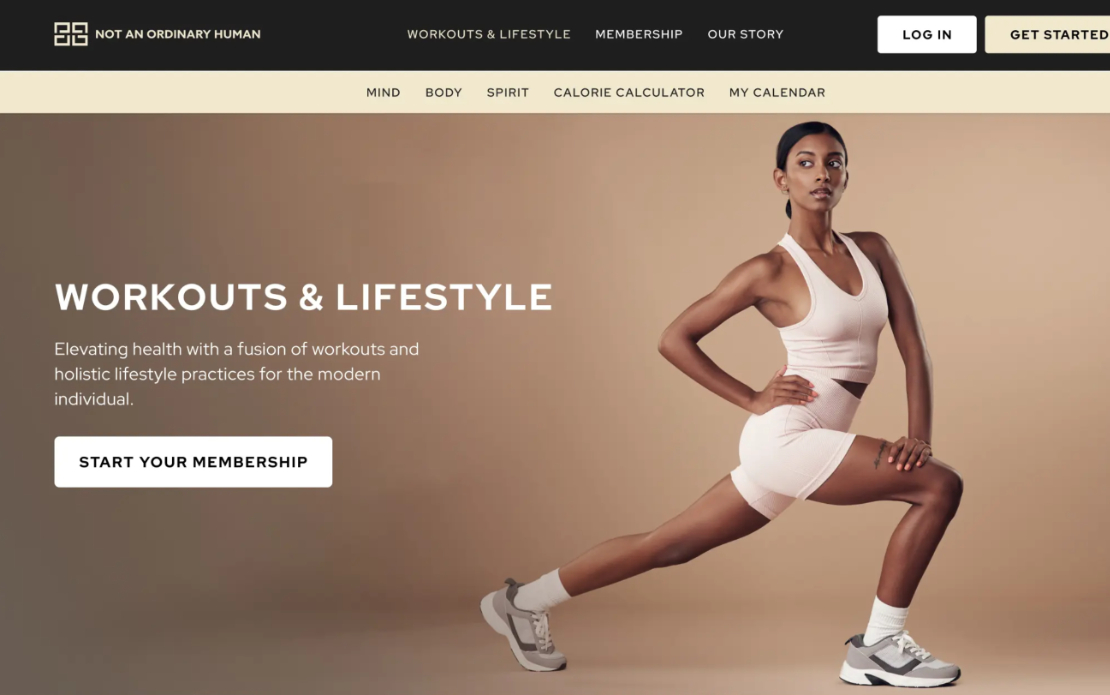 Fitness Platform Web design / UI/UX design