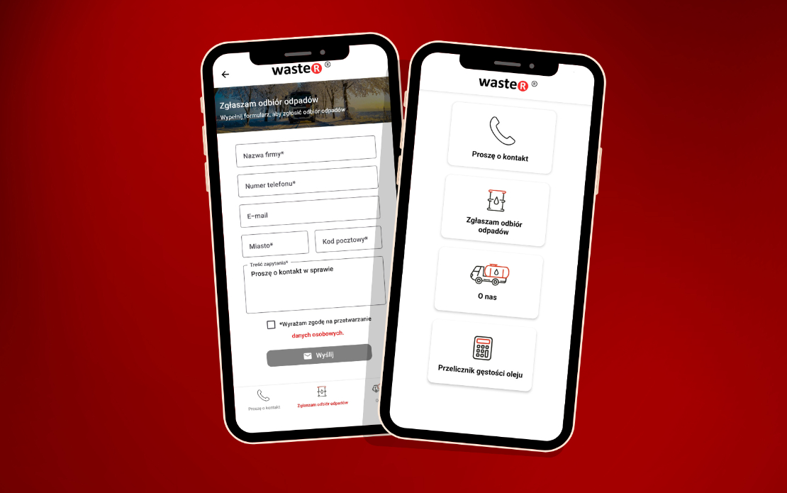 Waster - Mobile app to report waste collection