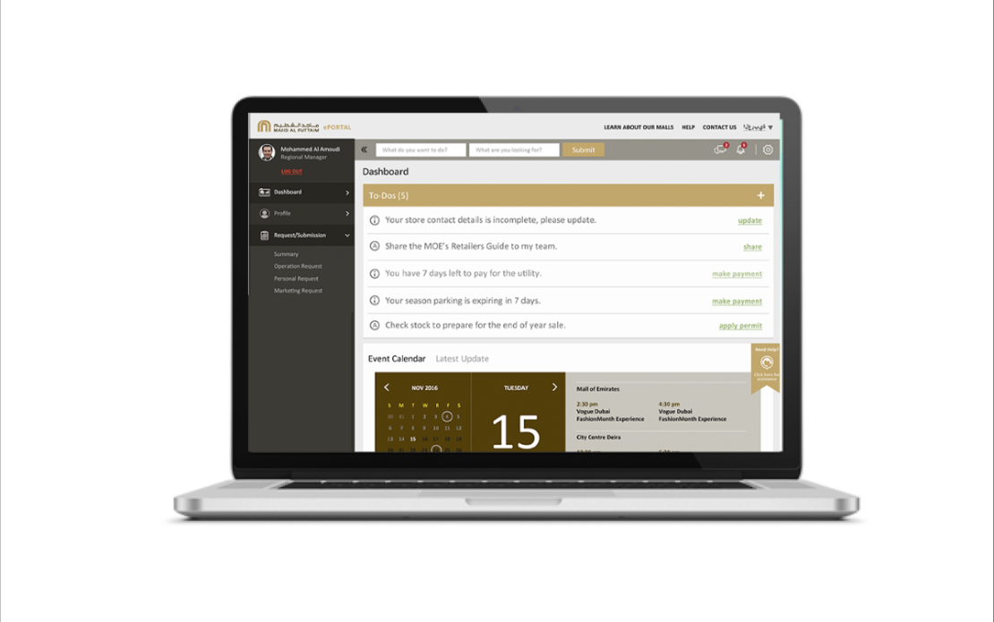 Majid al Futtaim: BI dashboard for operations and analytics.