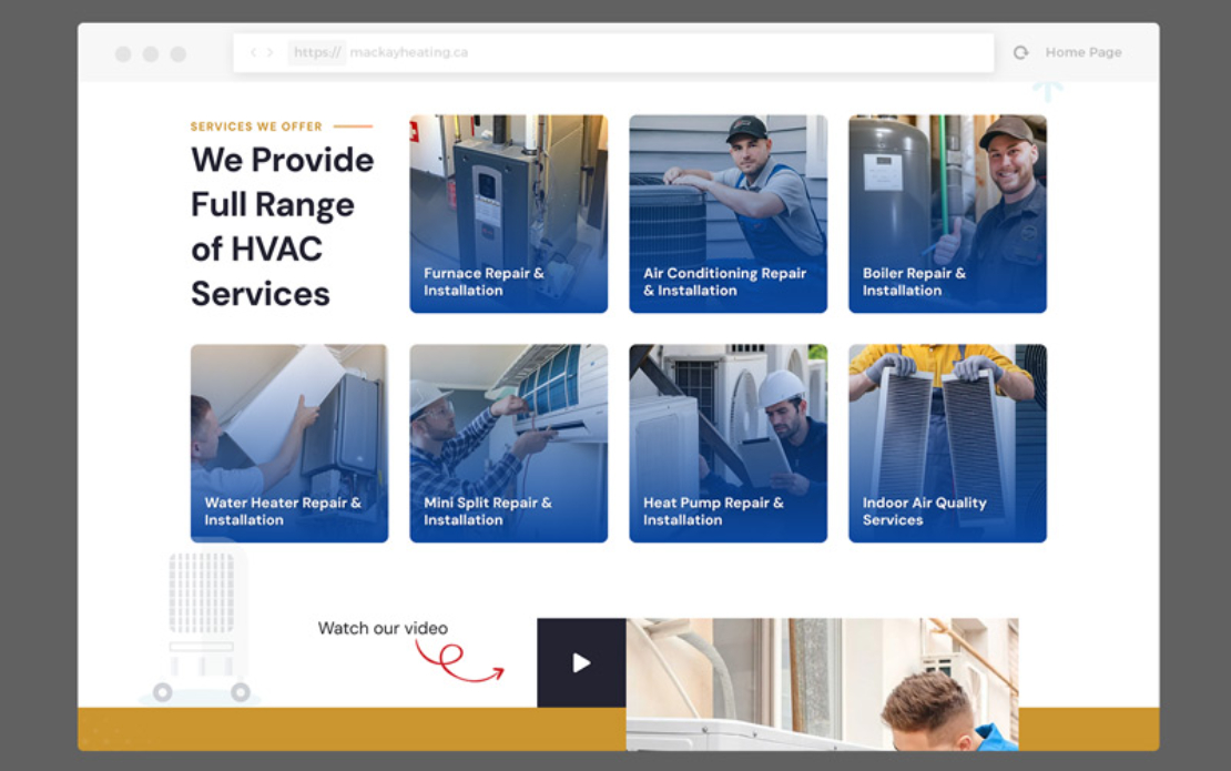 Revamping Website and Local SEO for HVAC