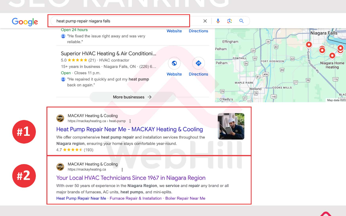 Revamping Website and Local SEO for HVAC