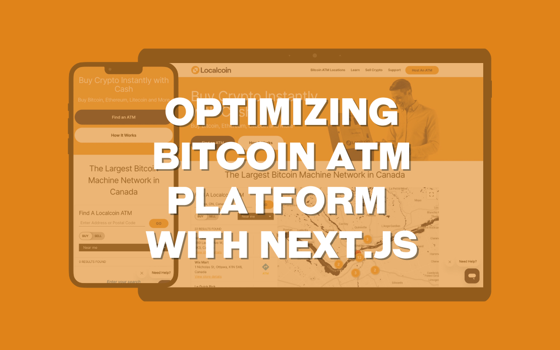 Localcoin - Optimizing Bitcoin ATM Platform with Next js