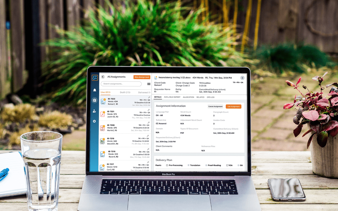 Platform to manage translation services
