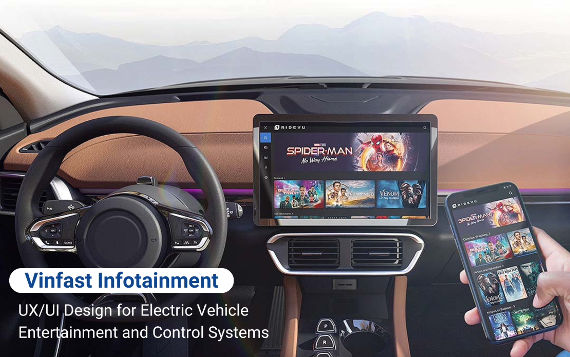 UX/UI Design for Electric Vehicle Entertainment and Control Systems
