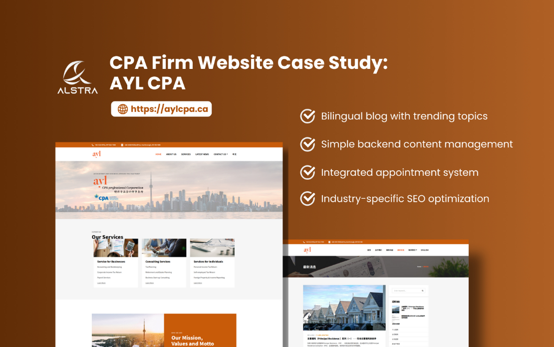 Accounting Firm Website AYL CPA