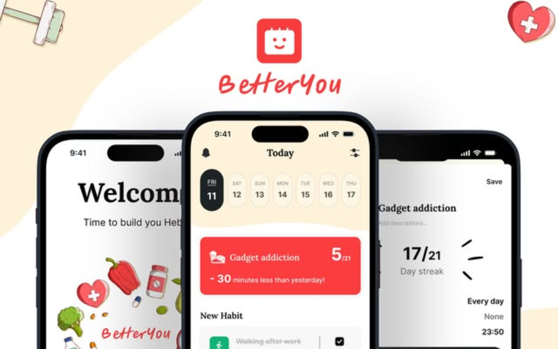 BetterYou - your future mobile assistant, to help you build healthy habits