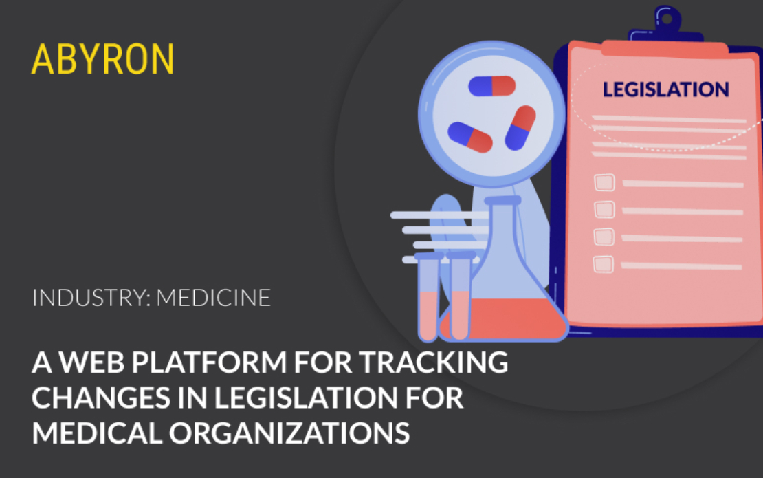 Web platform for tracking changes in legislation