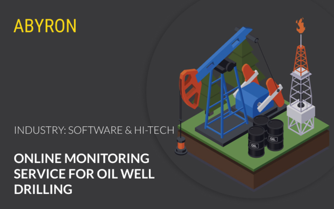 Online monitoring service for oil well drilling