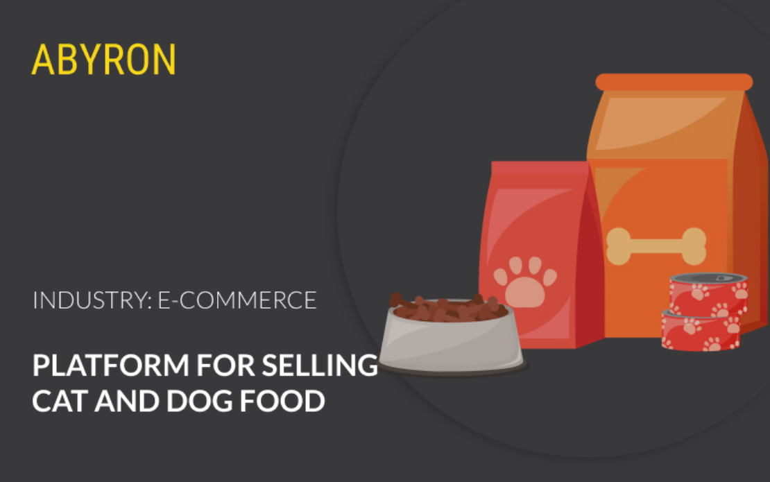 Platform for selling cat and dog food