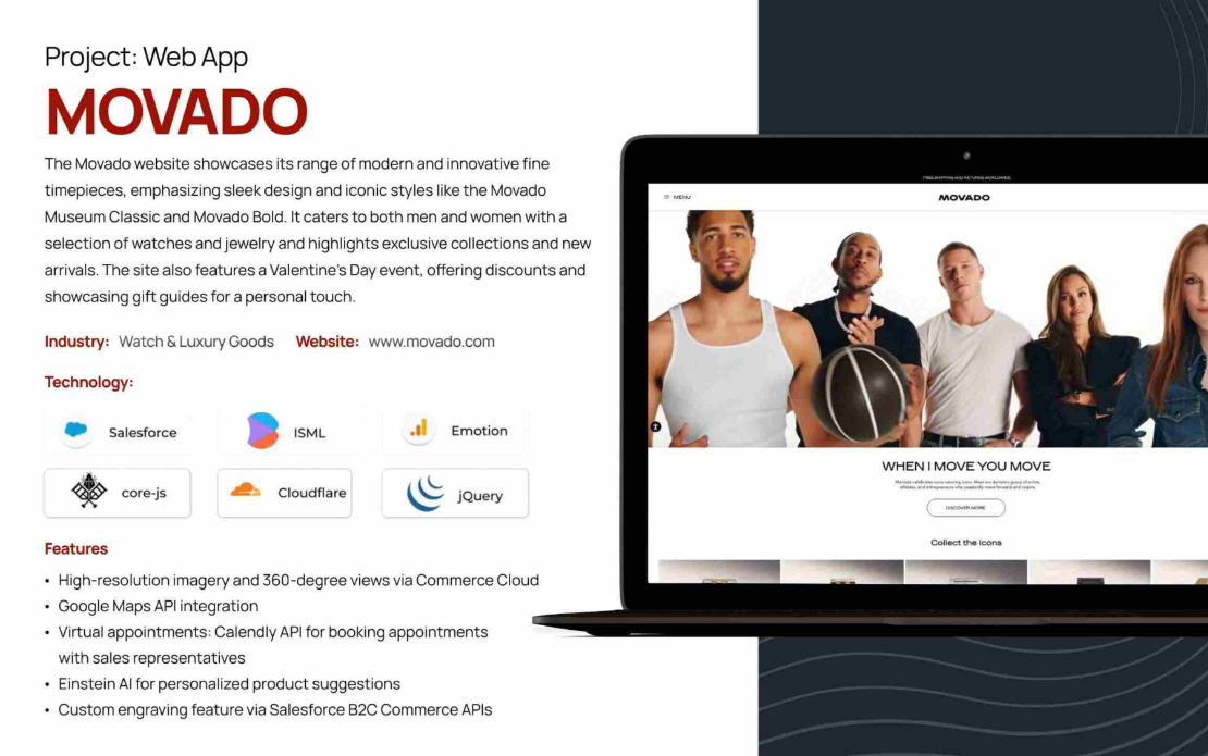 Enhancing the Movado Experience: A Salesforce Commerce Cloud Implementation