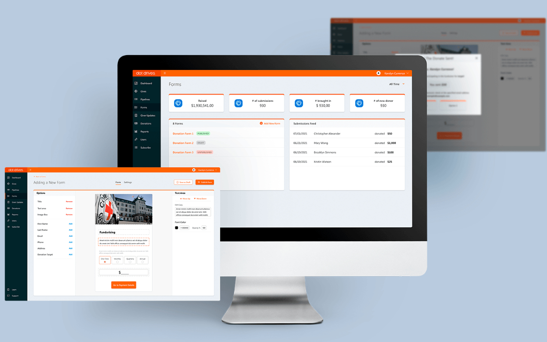 DOT Drives: Donor relationship and management software